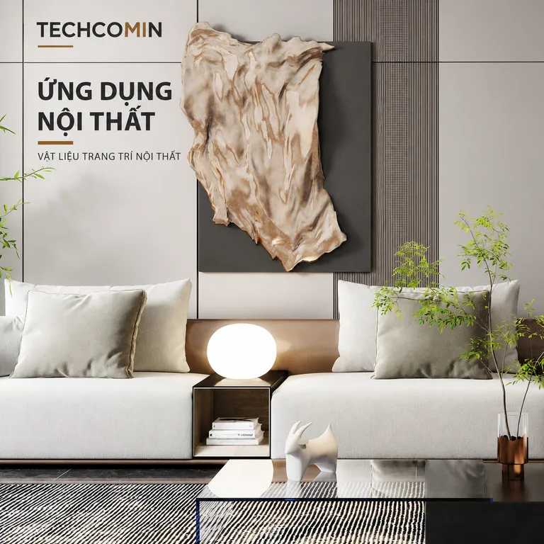 Tấm ốp than tre bề mặt vân gỗ