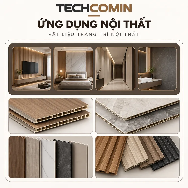 Tấm ốp than tre bề mặt vân gỗ
