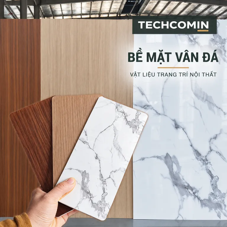 Tấm ốp than tre bề mặt vân gỗ