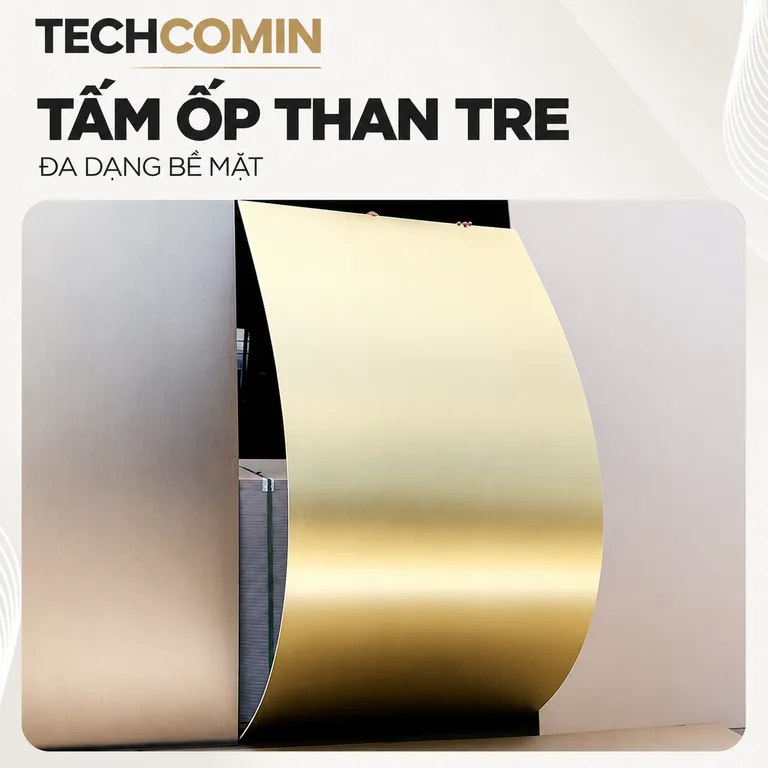 Tấm ốp than tre bề mặt vân gỗ