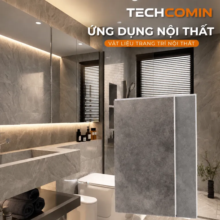Tấm ốp trang trí nội thất bề mặt vân đá