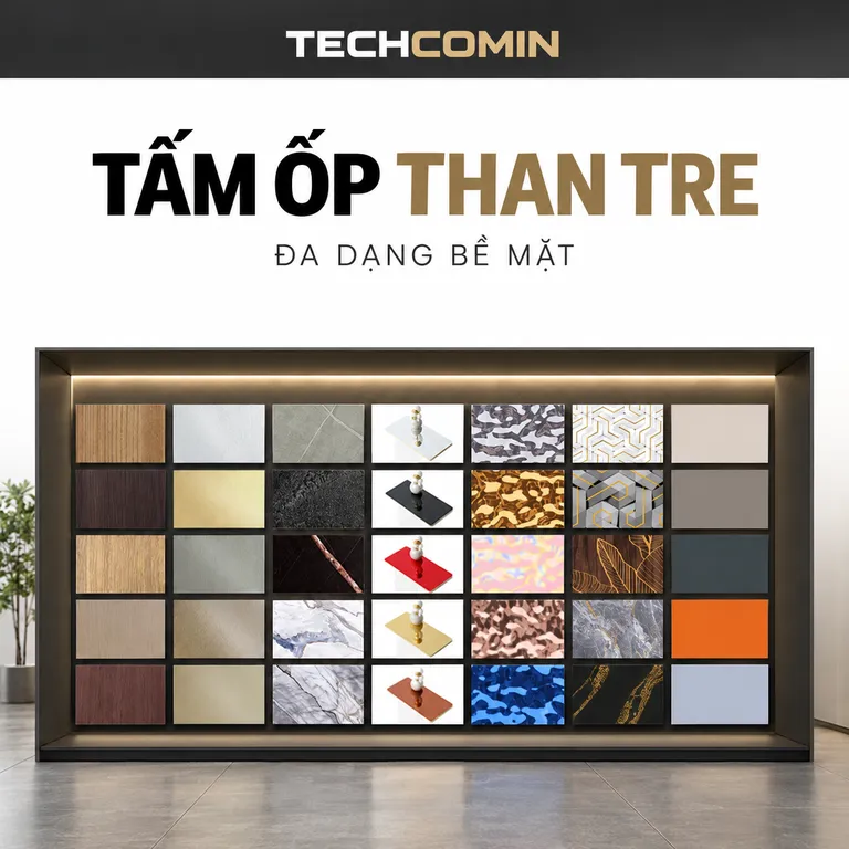 Tấm ốp trang trí nội thất bề mặt vân gỗ