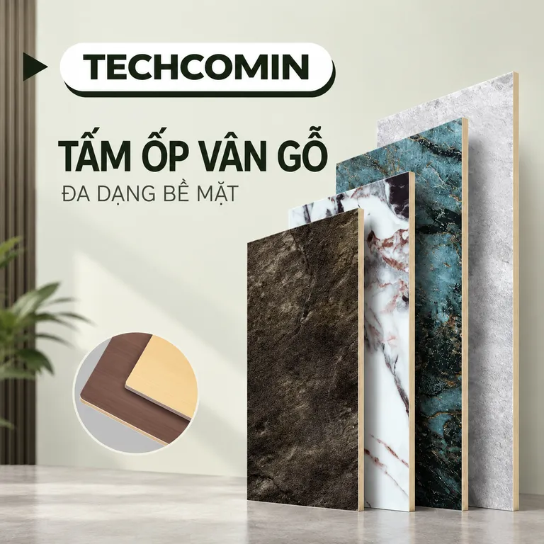 Tấm ốp trang trí nội thất bề mặt vân gỗ