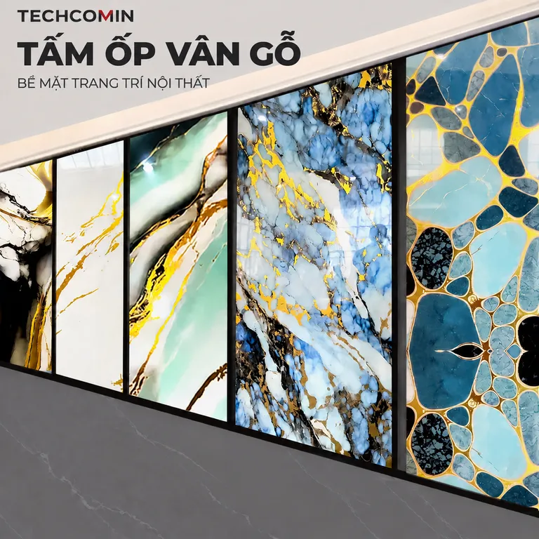 Tấm ốp trang trí nội thất bề mặt vân gỗ