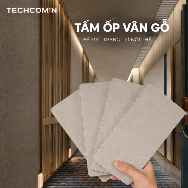 Tấm ốp trang trí nội thất bề mặt vân gỗ