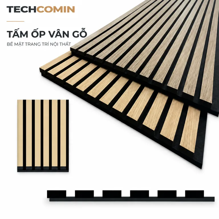 Tấm ốp trang trí nội thất bề mặt vân gỗ
